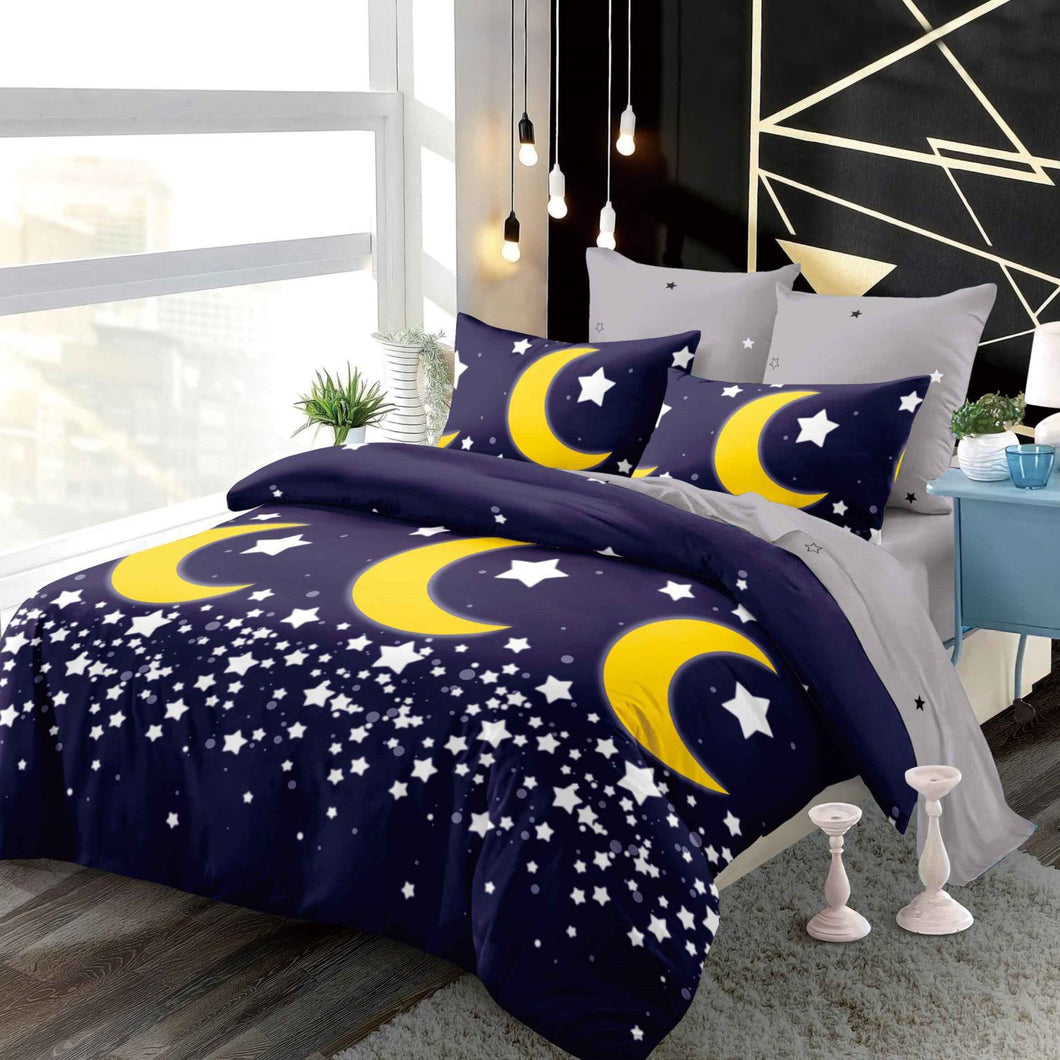 Lenjerie pat dublu, FINET, cu elastic, 6 piese, F-69