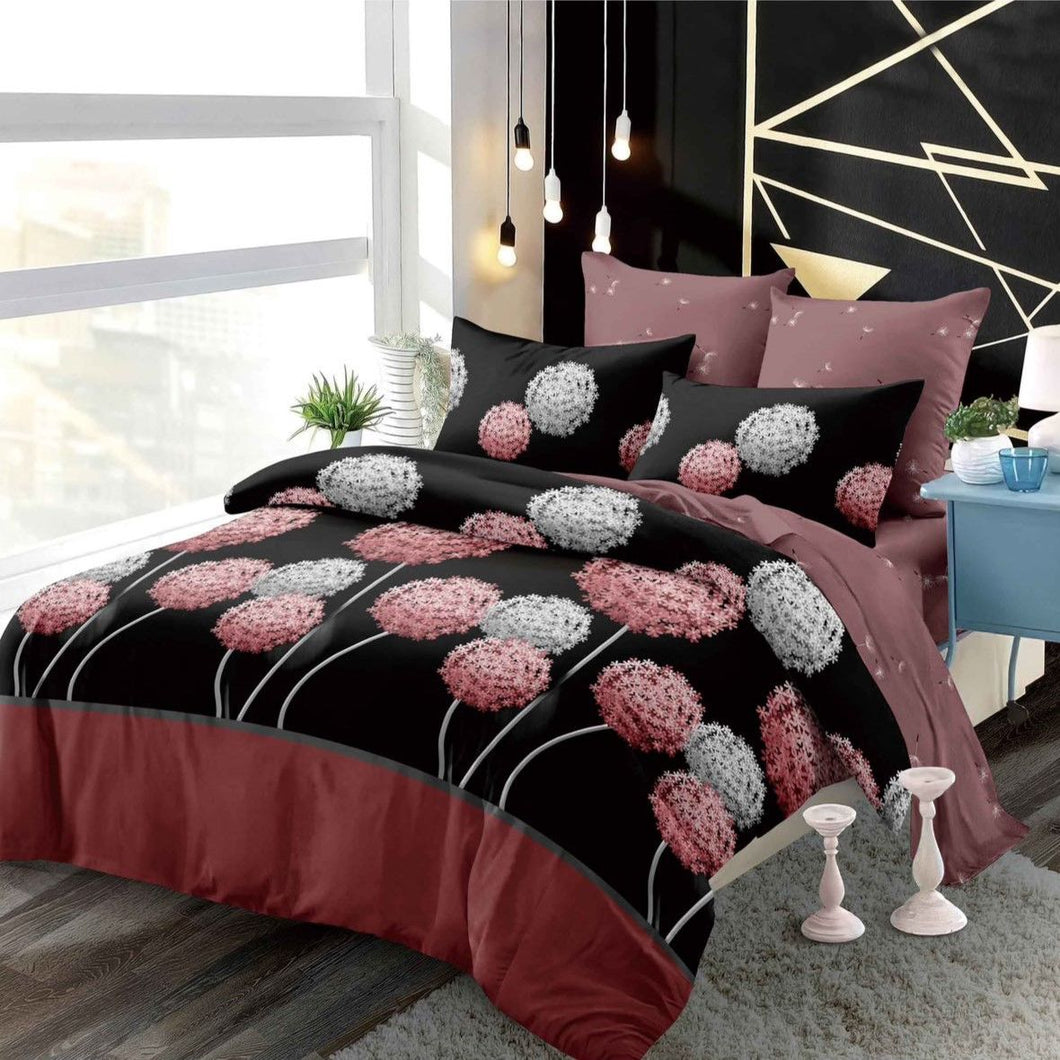 Lenjerie pat dublu, FINET, cu elastic, 6 piese, F-64