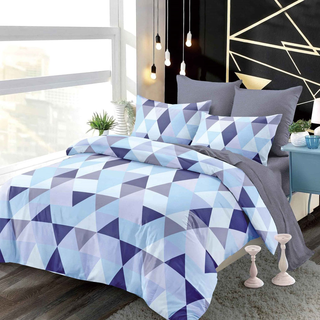 Lenjerie pat dublu, FINET, cu elastic, 6 piese, F-44