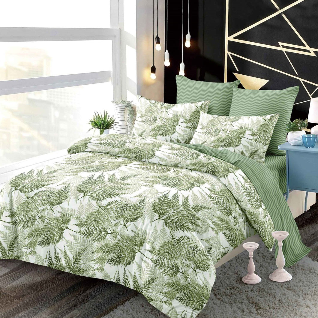 Lenjerie pat dublu, FINET, cu elastic, 6 piese, F-31