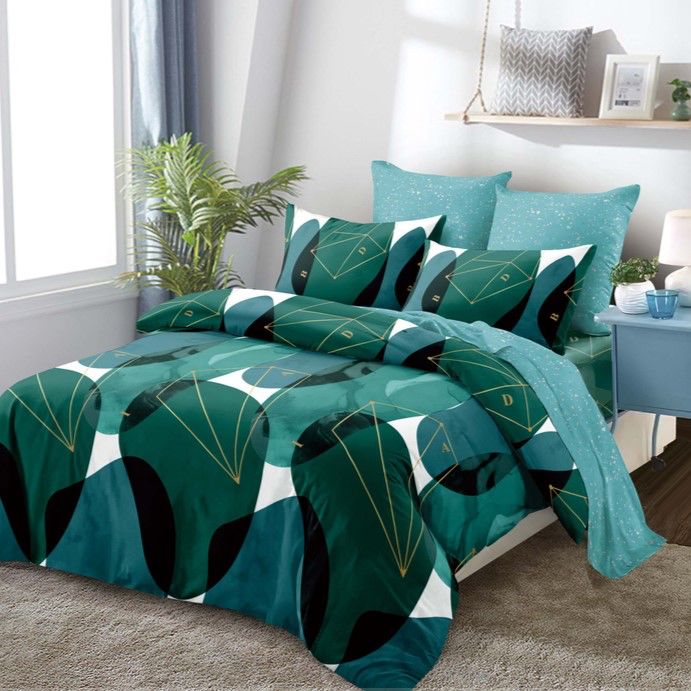 Lenjerie pat dublu, FINET, fara elastic, 6 piese, F-90