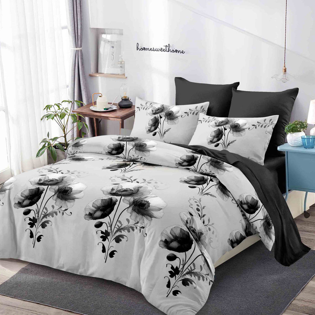 Lenjerie pat dublu, FINET, fara elastic, 6 piese, F-82