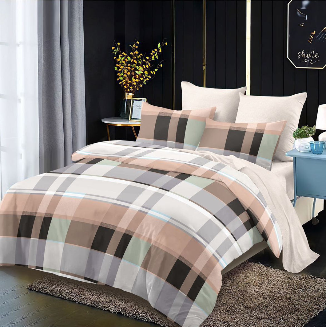 Lenjerie pat dublu, FINET, fara elastic, 6 piese, F-80