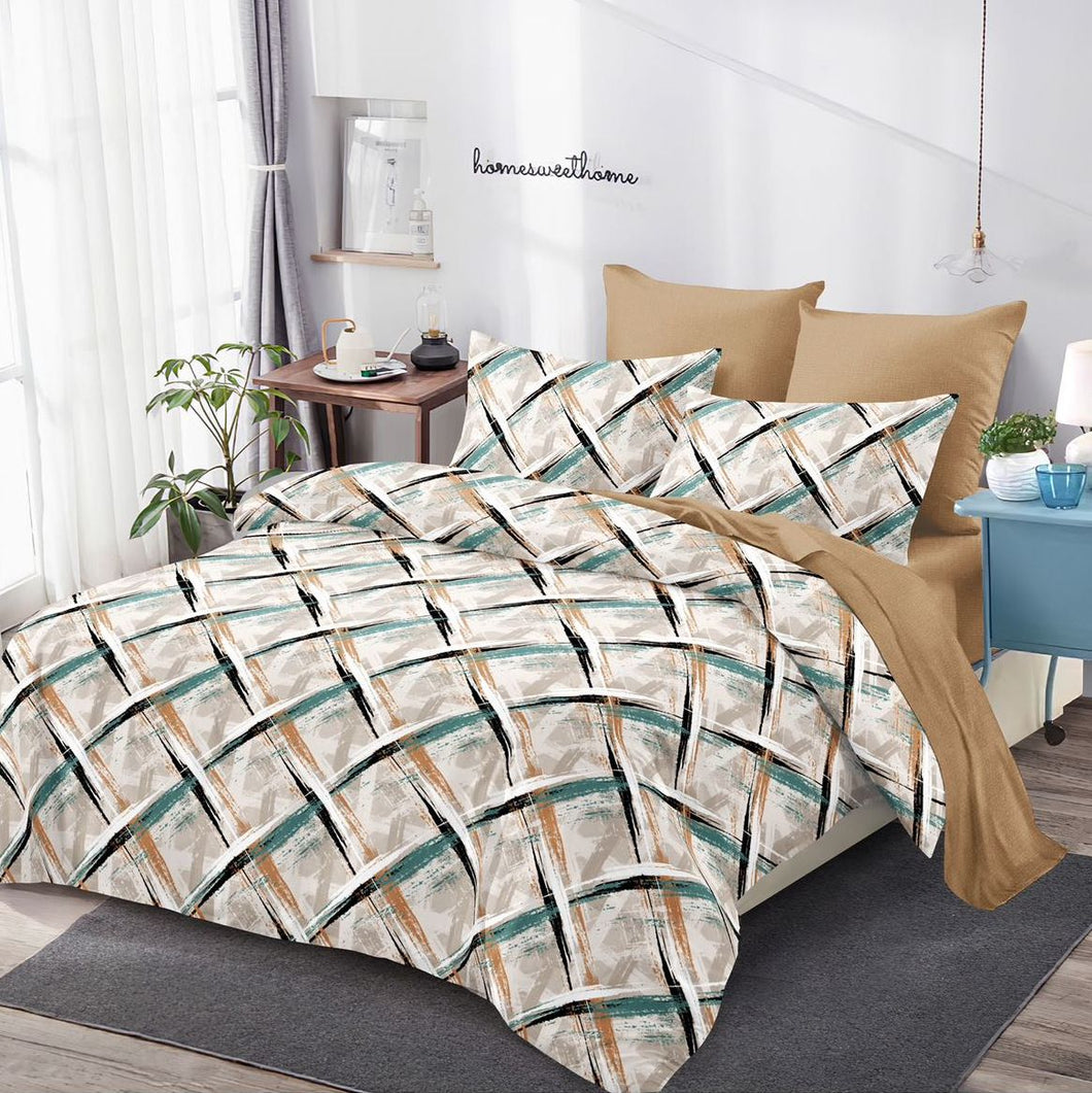 Lenjerie pat dublu, FINET, fara elastic, 6 piese, F-78