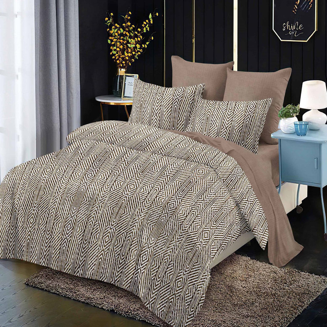 Lenjerie pat dublu, FINET, fara elastic, 6 piese, F-76