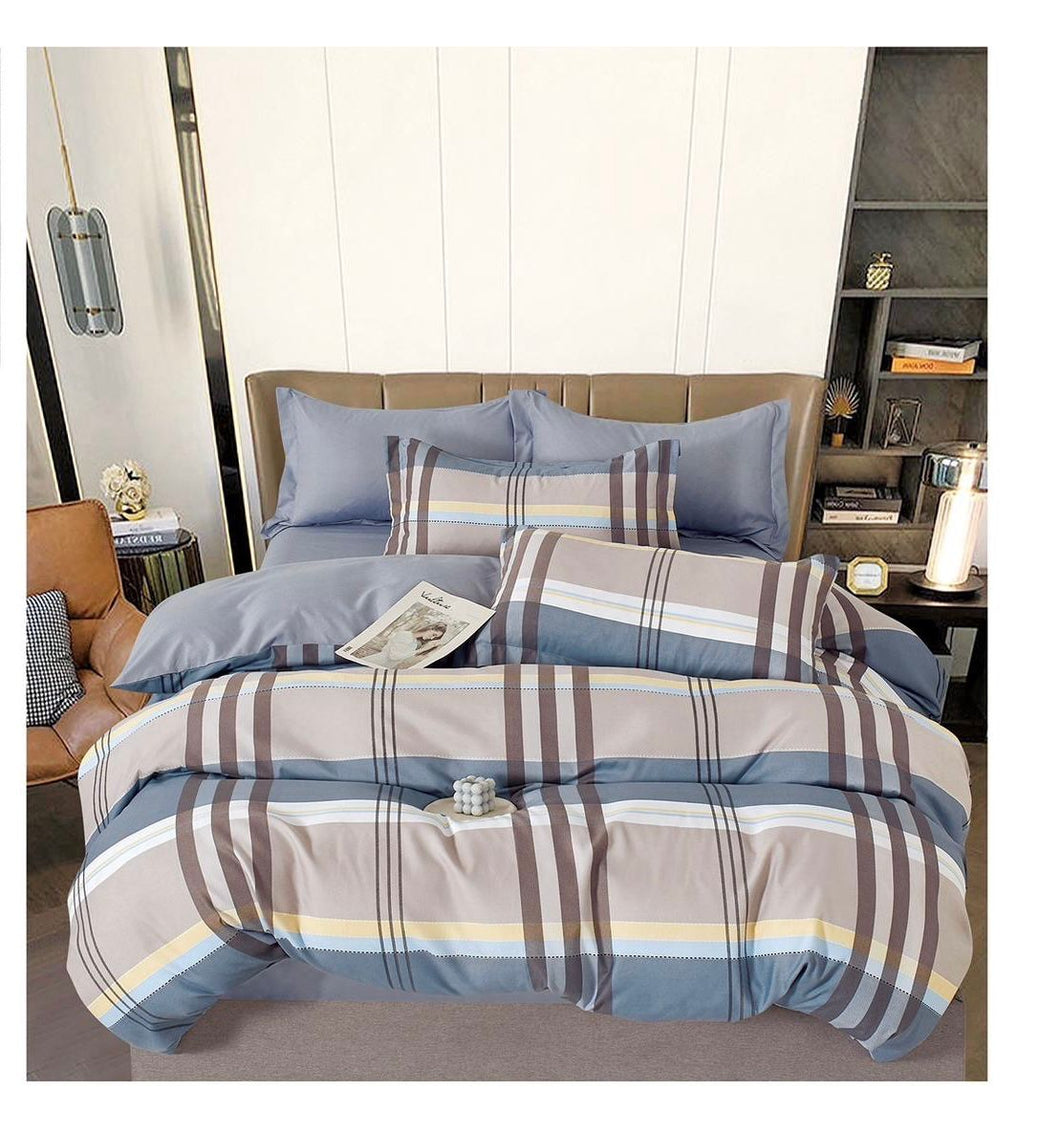 Lenjerie pat dublu, FINET, fara elastic, 6 piese, F-211