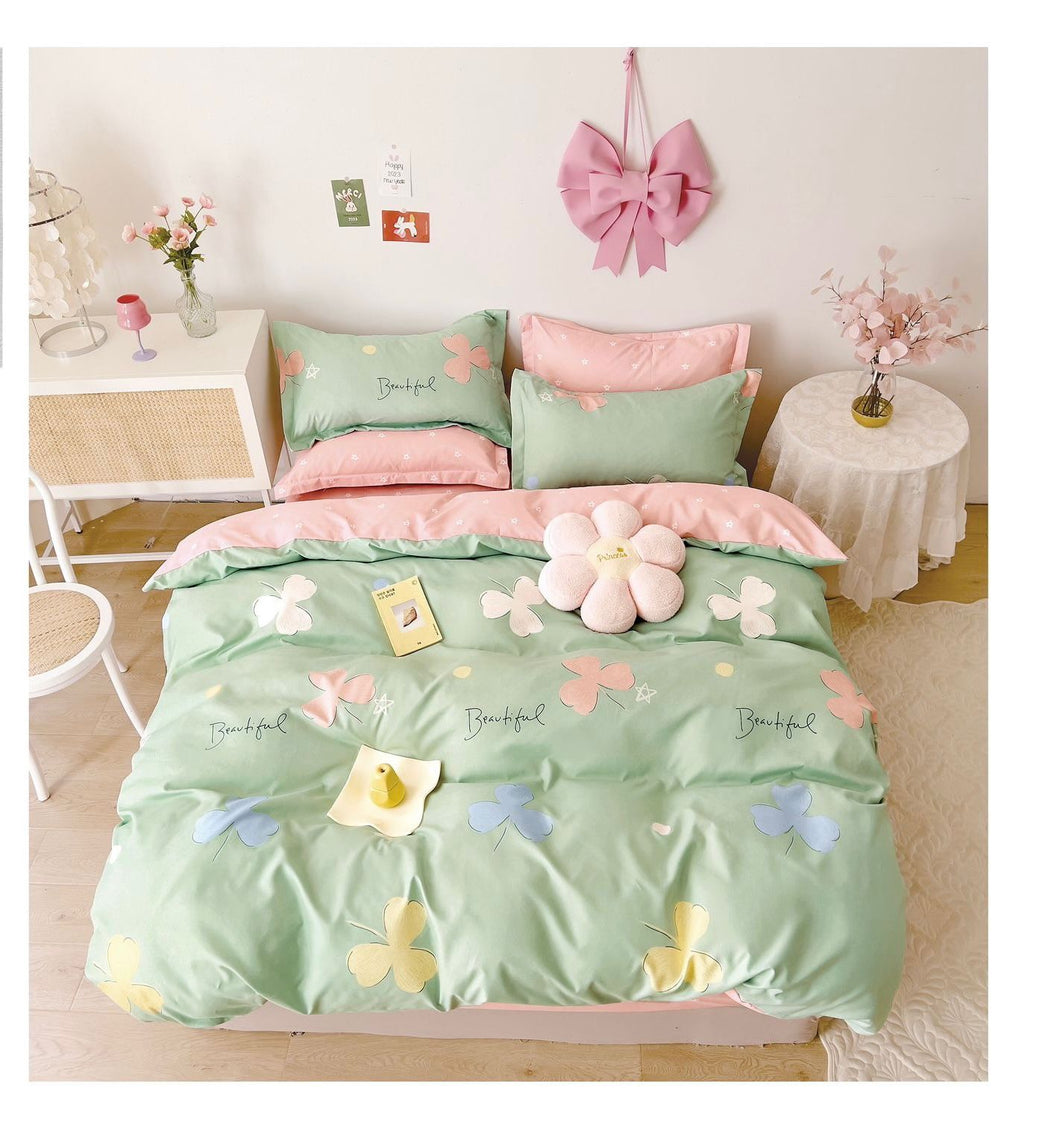 Lenjerie pat dublu, FINET, fara elastic, 6 piese, F-199