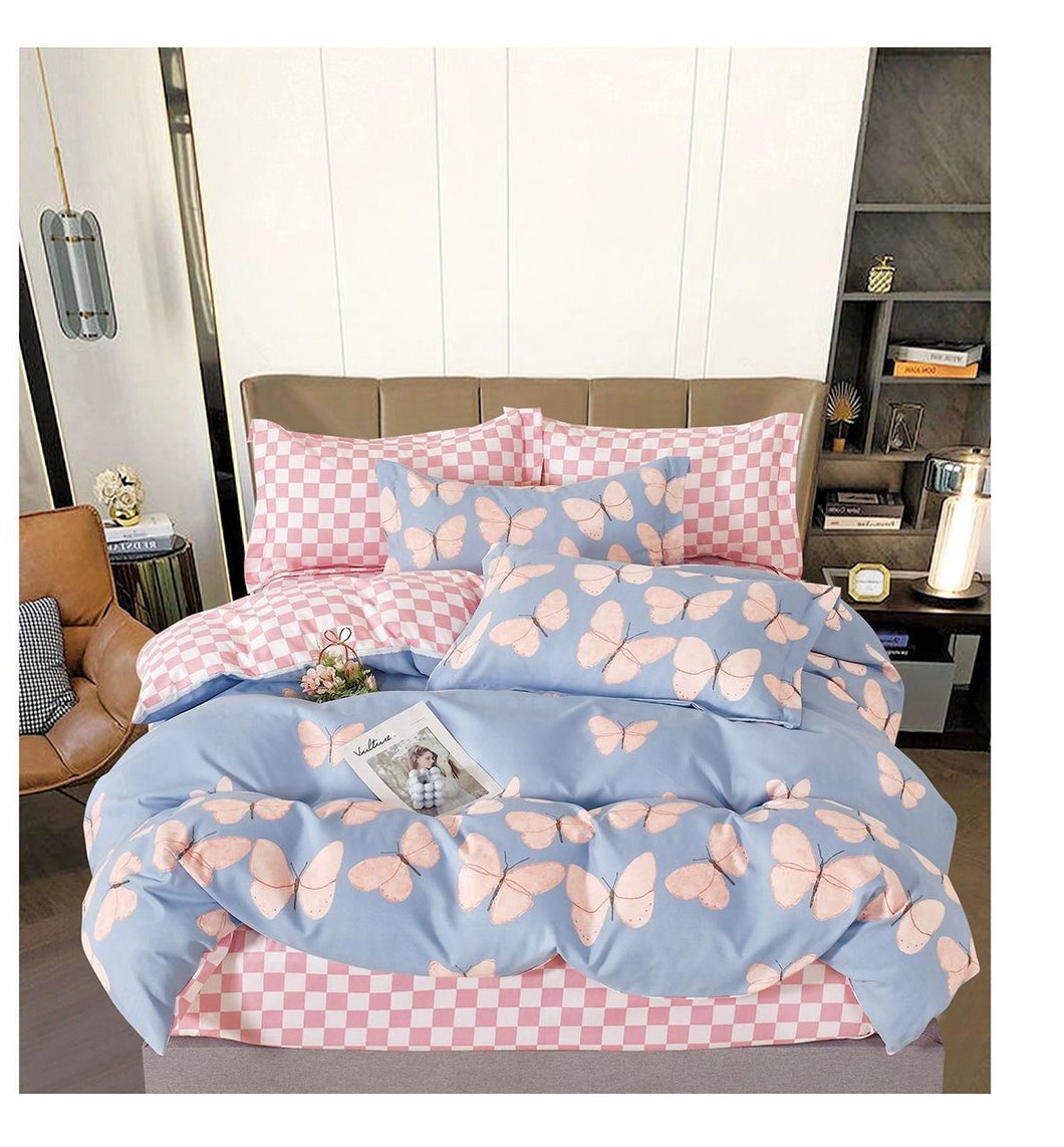 Lenjerie pat dublu, FINET, fara elastic, 6 piese, F-201