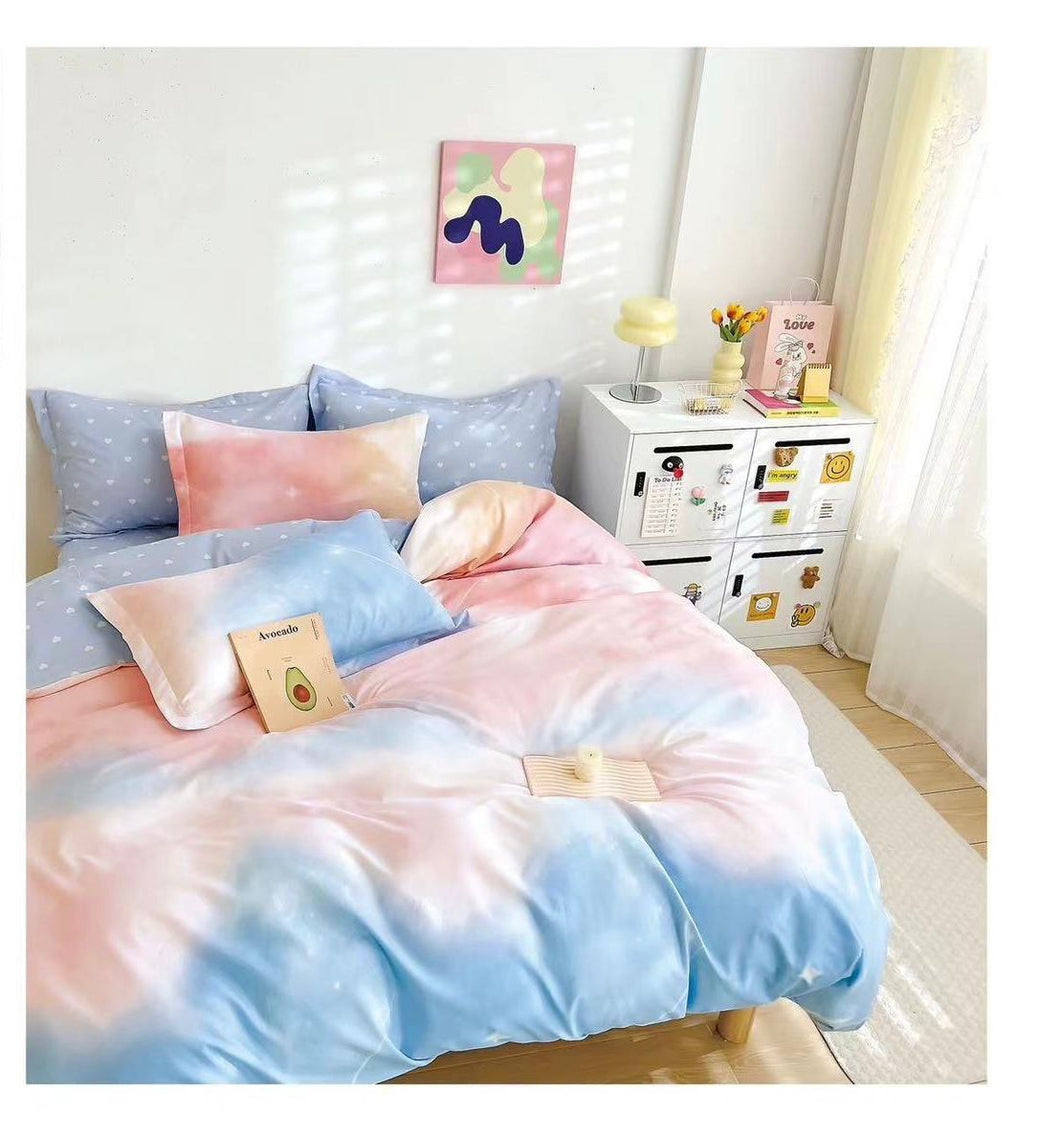 Lenjerie pat dublu, FINET, fara elastic, 6 piese, F-196