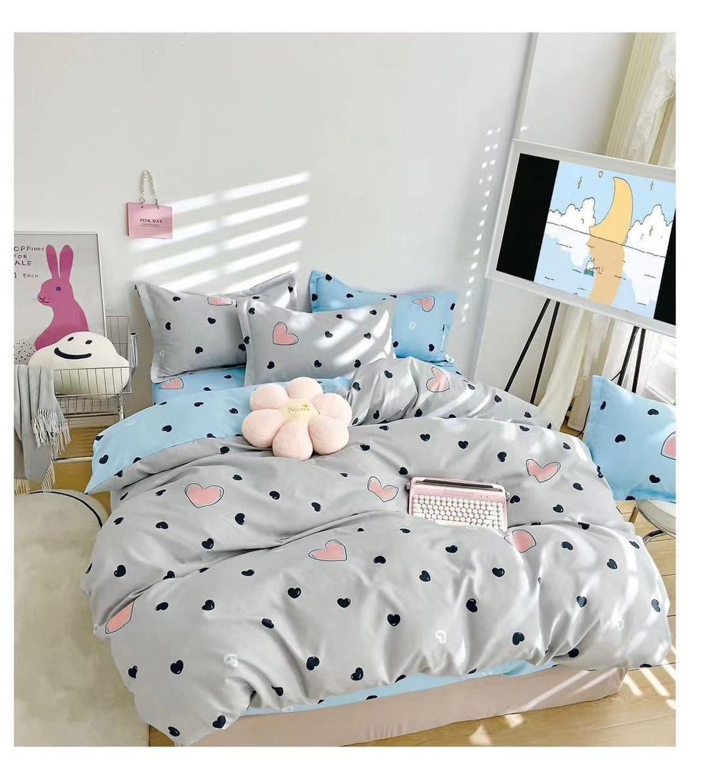 Lenjerie pat dublu, FINET, fara elastic, 6 piese, F-194