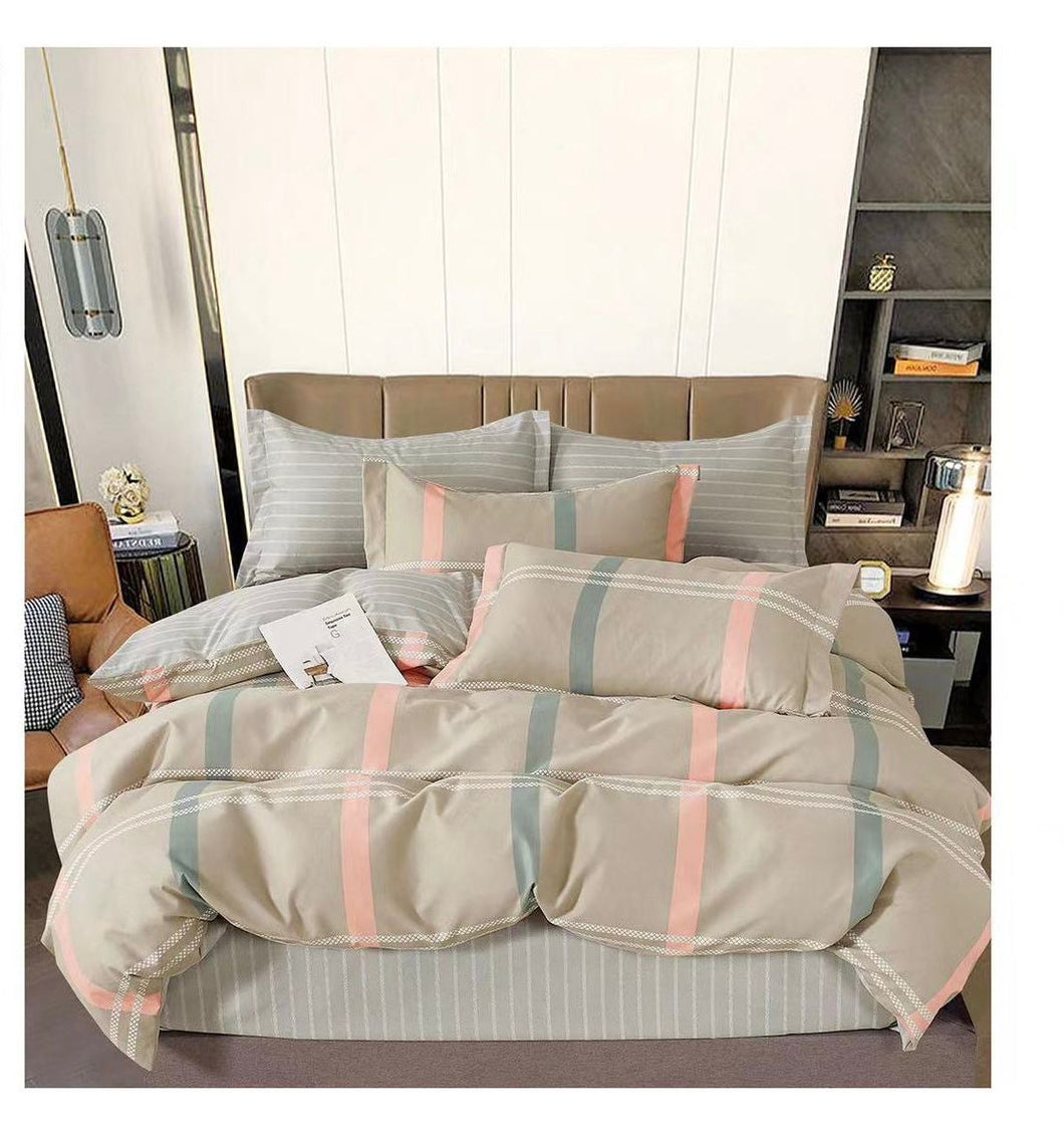 Lenjerie pat dublu, FINET, fara elastic, 6 piese, F-191