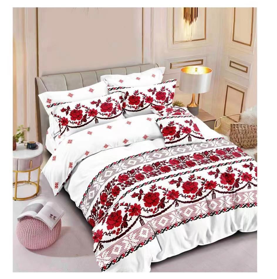 Lenjerie pat dublu, FINET, fara elastic, 6 piese, F-179