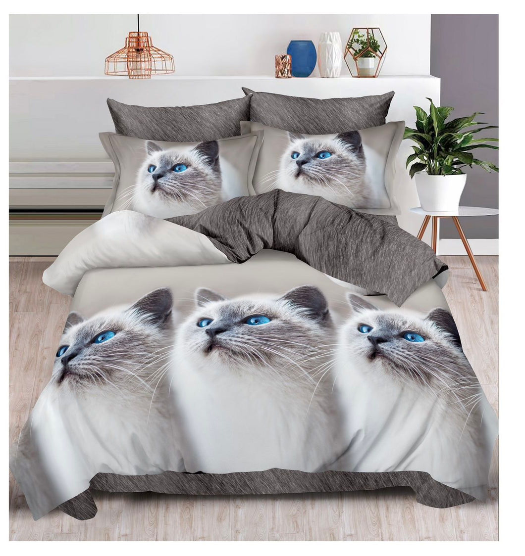 Lenjerie pat dublu, FINET, fara elastic, 6 piese, F-172