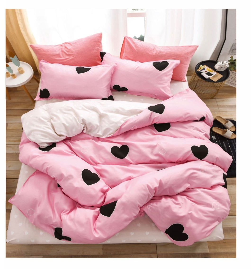 Lenjerie pat dublu, FINET, fara elastic, 6 piese, F-168