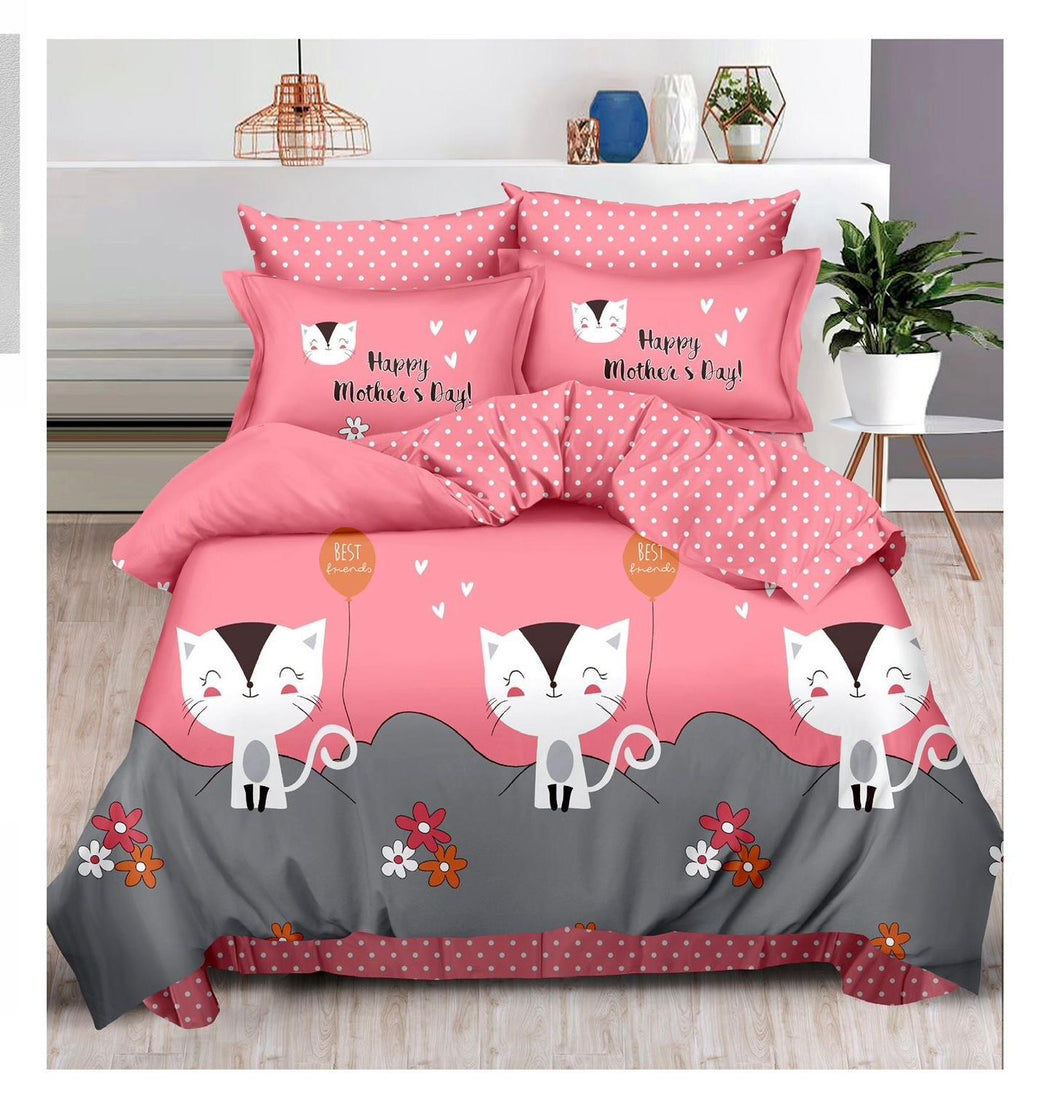 Lenjerie pat dublu, FINET, fara elastic, 6 piese, F-165