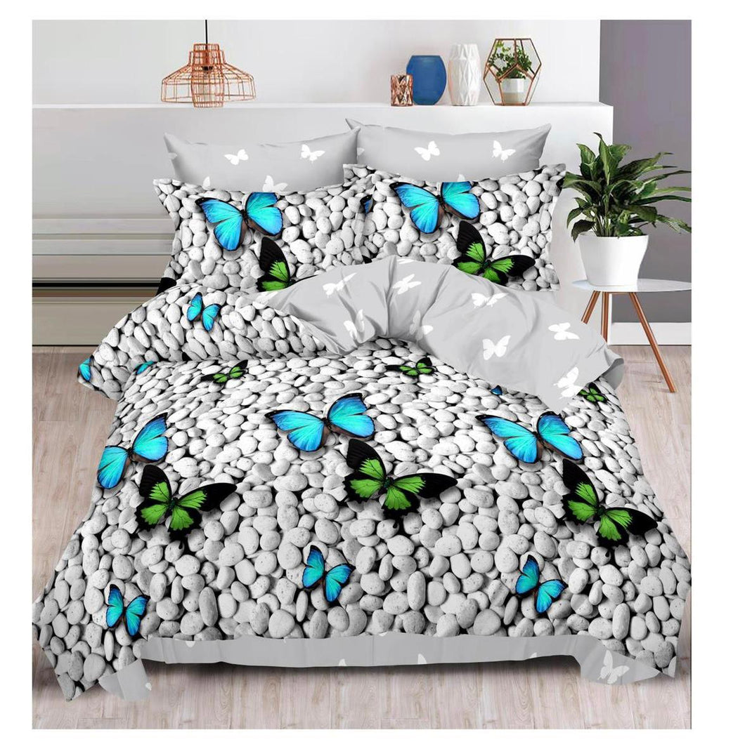 Lenjerie pat dublu, FINET, fara elastic, 6 piese, F-162