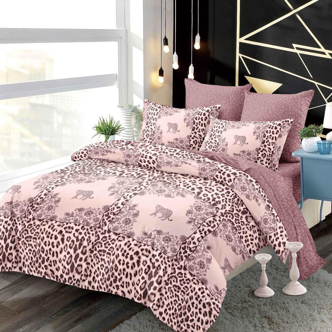 Lenjerie pat dublu, FINET, cu elastic, 6 piese, F-253