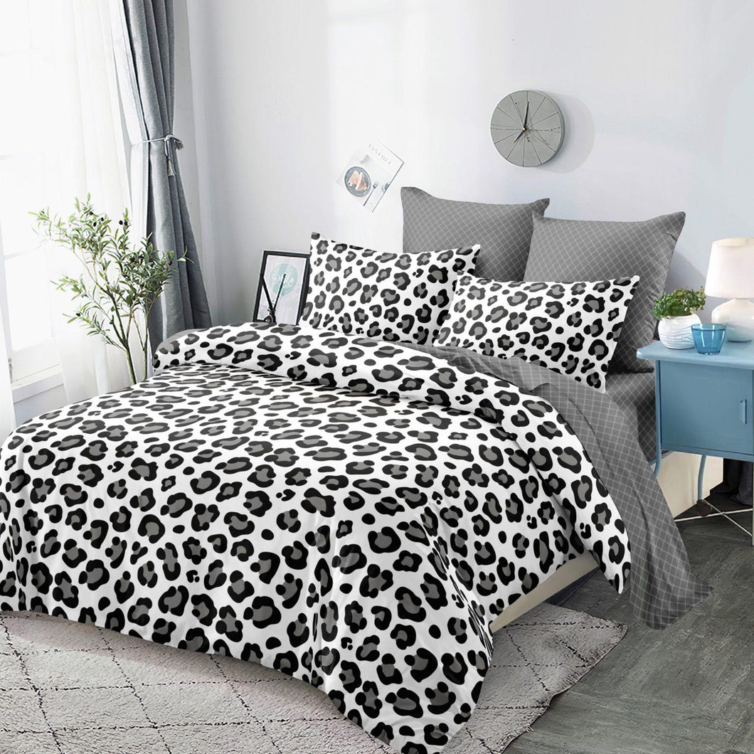 Lenjerie pat dublu, FINET, cu elastic, 6 piese, F-264