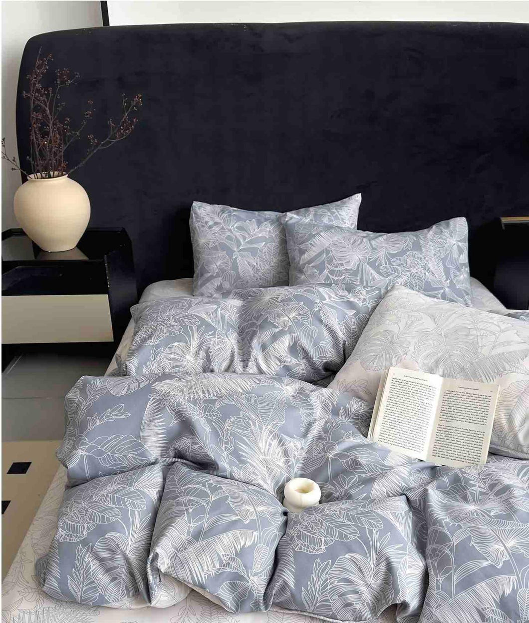 Lenjerie pat dublu, FINET, fara elastic, 6 piese, F-271