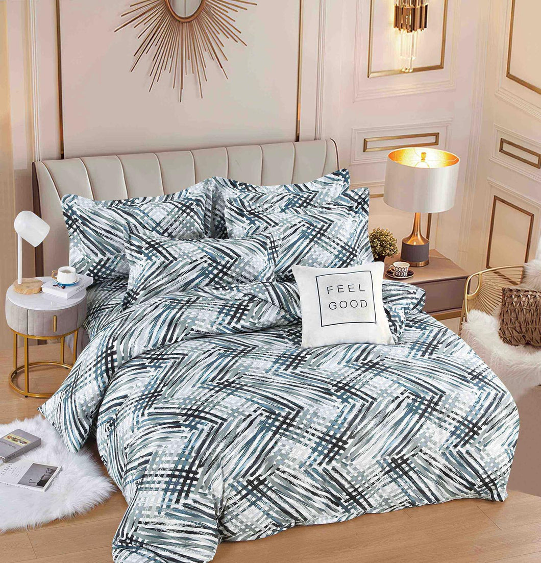 Lenjerie pat dublu, FINET, fara elastic, 6 piese, F-283