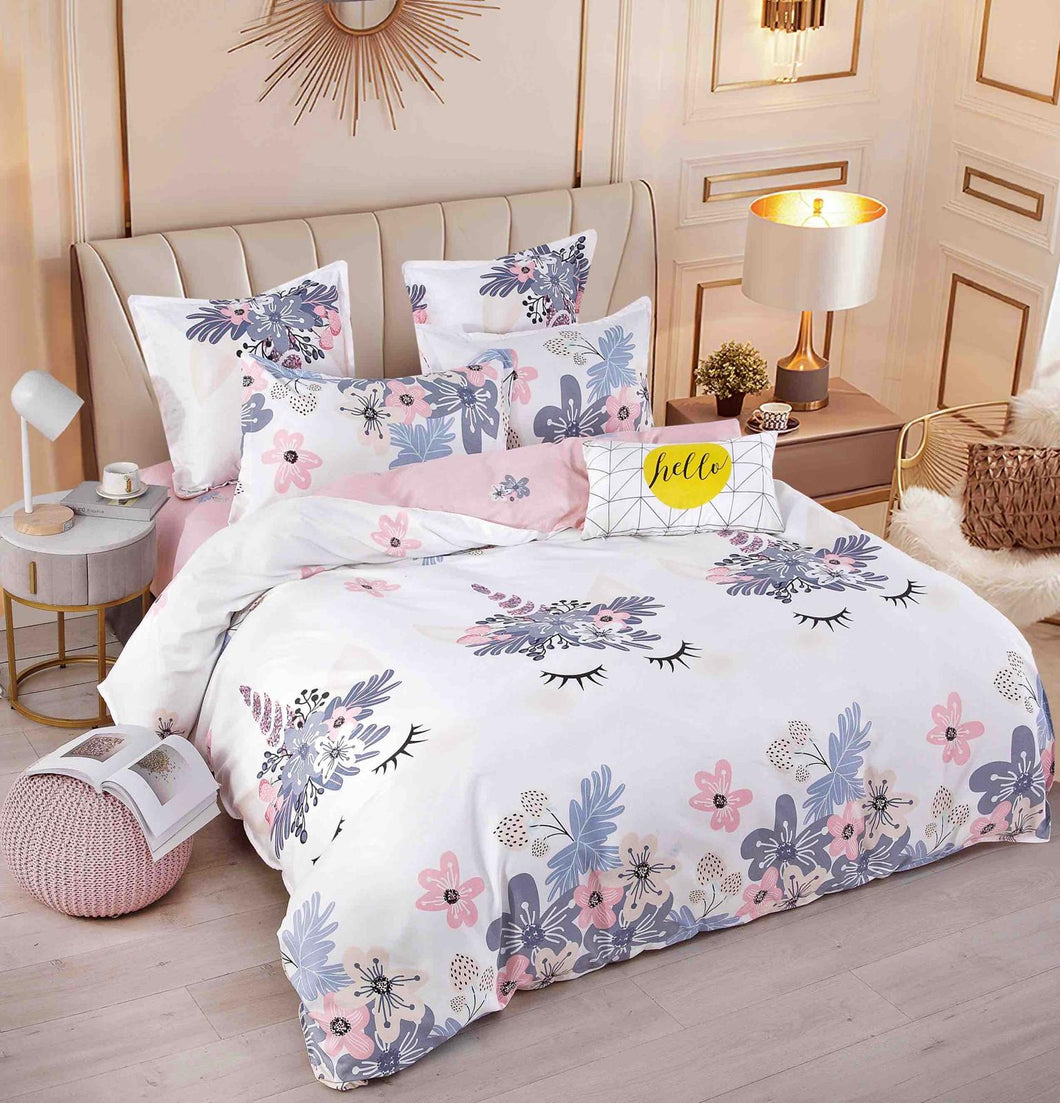 Lenjerie pat dublu, FINET, fara elastic, 6 piese, F-291