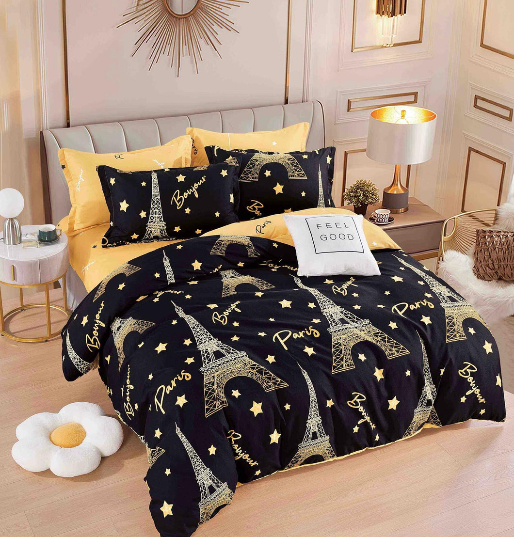 Lenjerie pat dublu, FINET, fara elastic, 6 piese, F-303