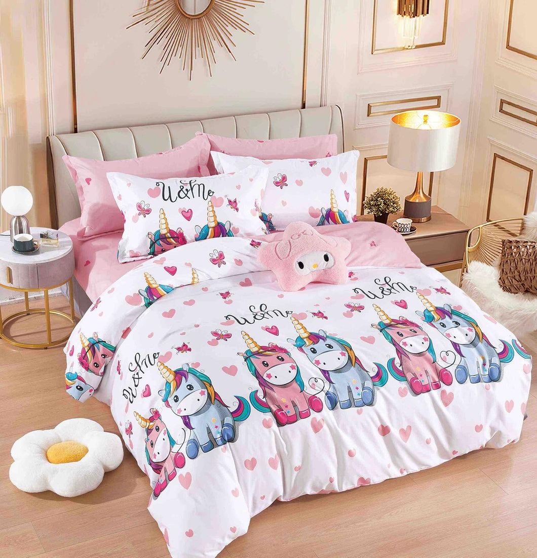 Lenjerie pat dublu, FINET, fara elastic, 6 piese, F-302