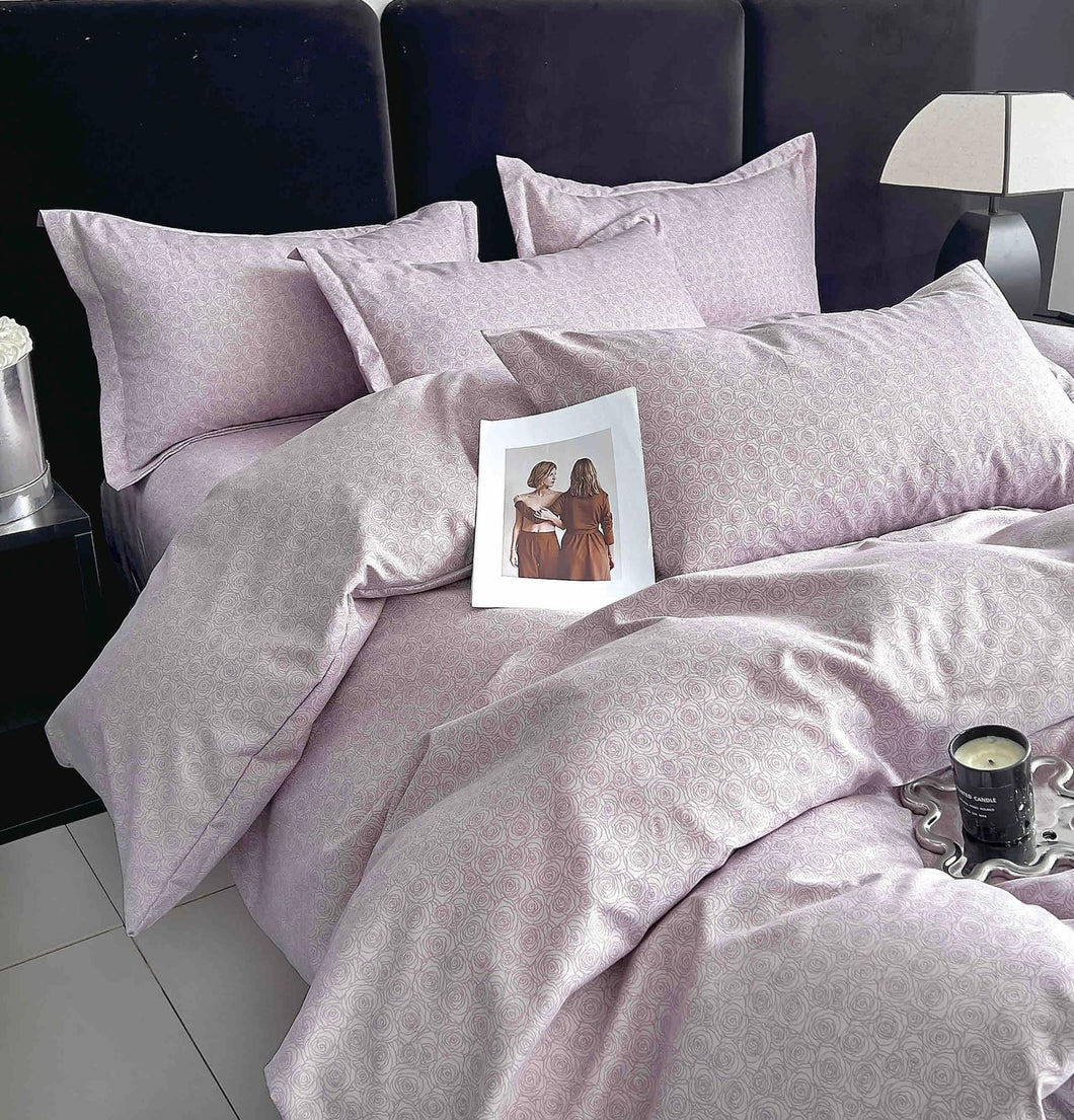 Lenjerie pat dublu, FINET, cu elastic, 6 piese, F-394