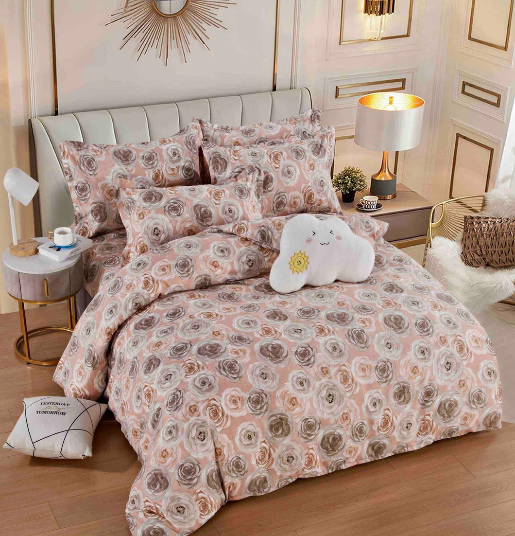 Lenjerie pat dublu, FINET, cu elastic, 6 piese, F-391