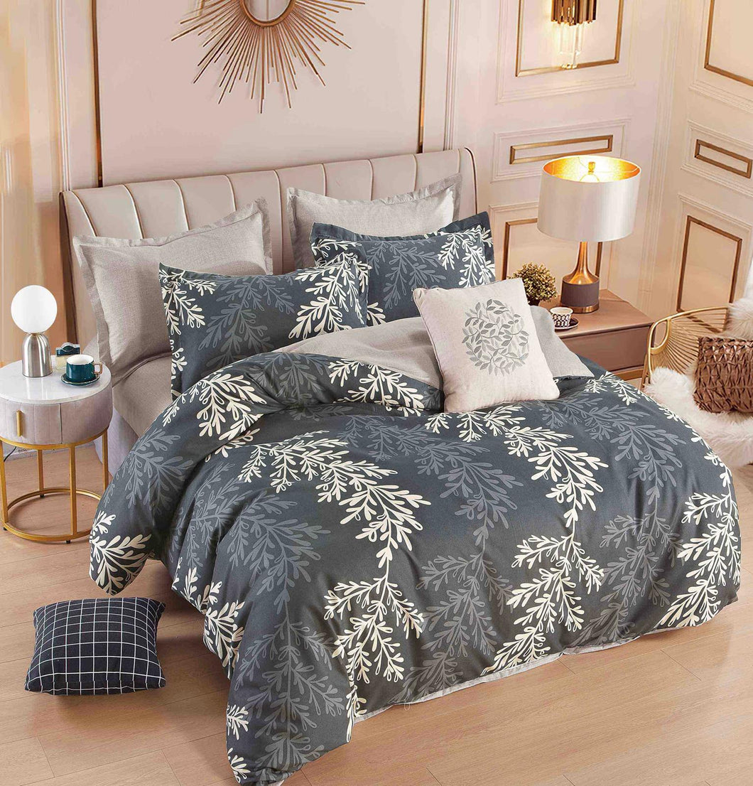 Lenjerie pat dublu, FINET, cu elastic, 6 piese, F-385