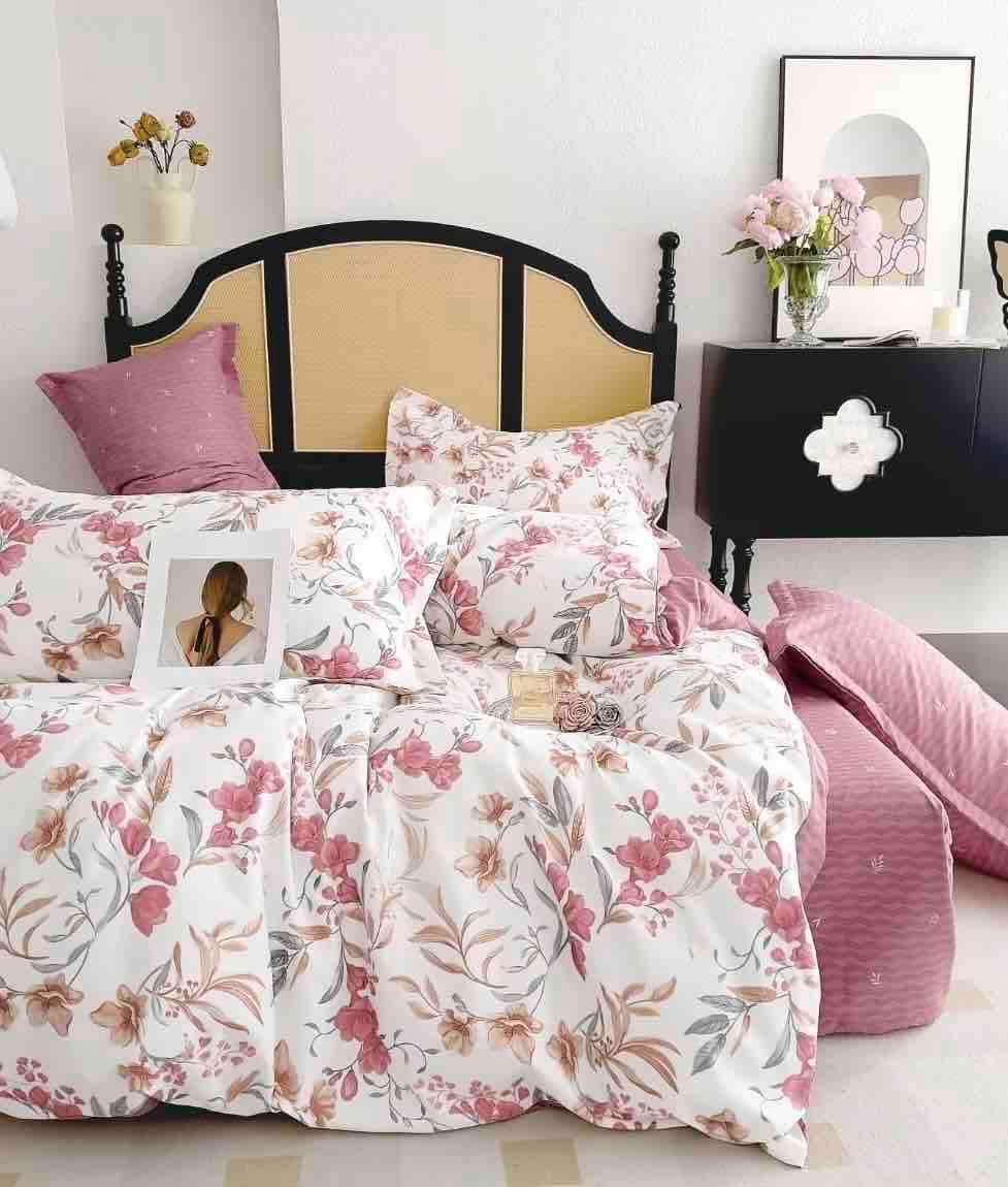 Lenjerie pat dublu, FINET, cu elastic, 6 piese, F-379