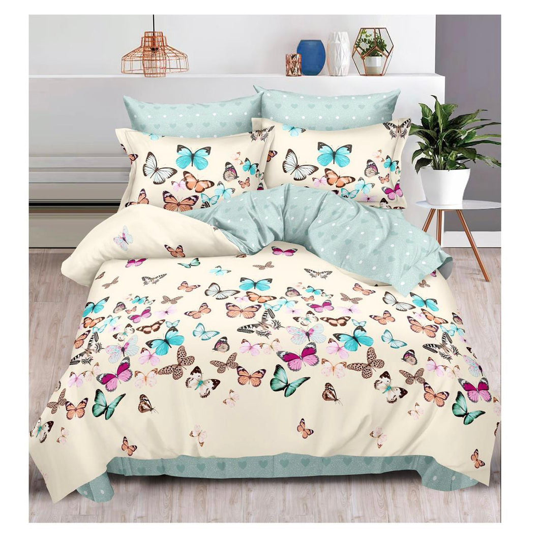 Lenjerie pat dublu, FINET, fara elastic, 6 piese, F-152